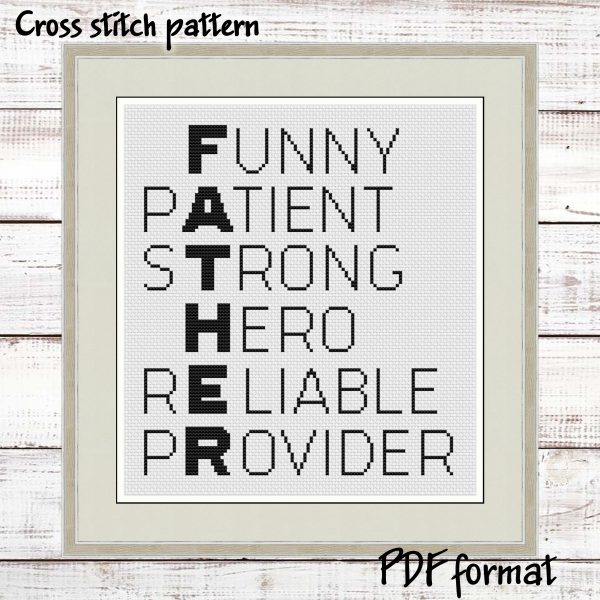 Father’s Day Cross Stitch pattern