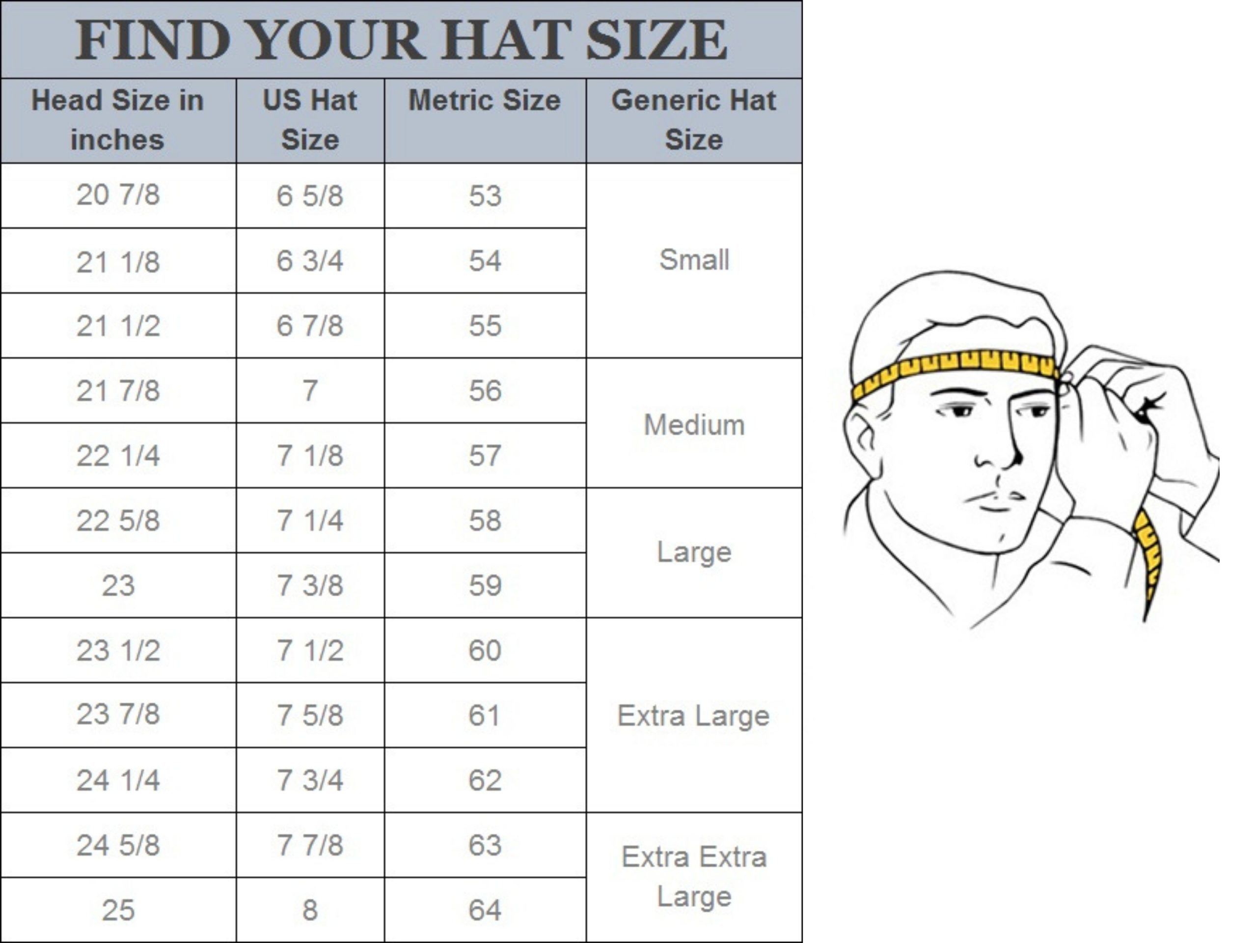 Размер шапки scaled