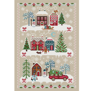 Mercado artesanal 531 Christmas Sampler Cross Stitch Pattern Winter Primitivе PDF 129
