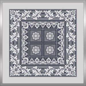 Sampler Cross Stitch Pattern PDF, Floral Cross Stitch, Cozy Cross Stitch, Pillow Cross Stitch, Home Decor