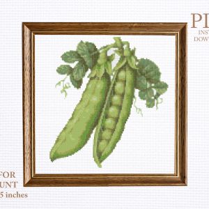 peas cross stitch pattern