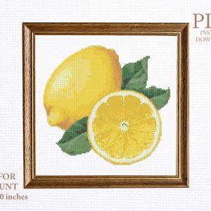 Handmade Marketplace 562 Lemons cross stitch pattern