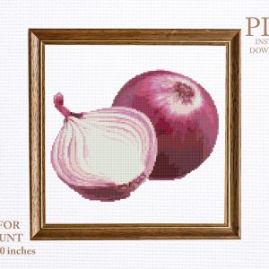 Onion cross stitch pattern