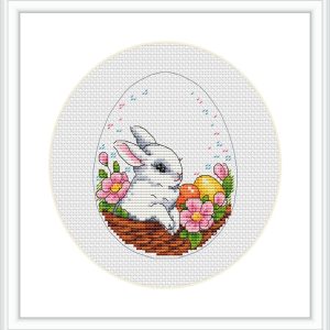 Easter basket. Bunny