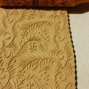 Rolling pin for cookies ,rolling pin with Khokhloma pattern