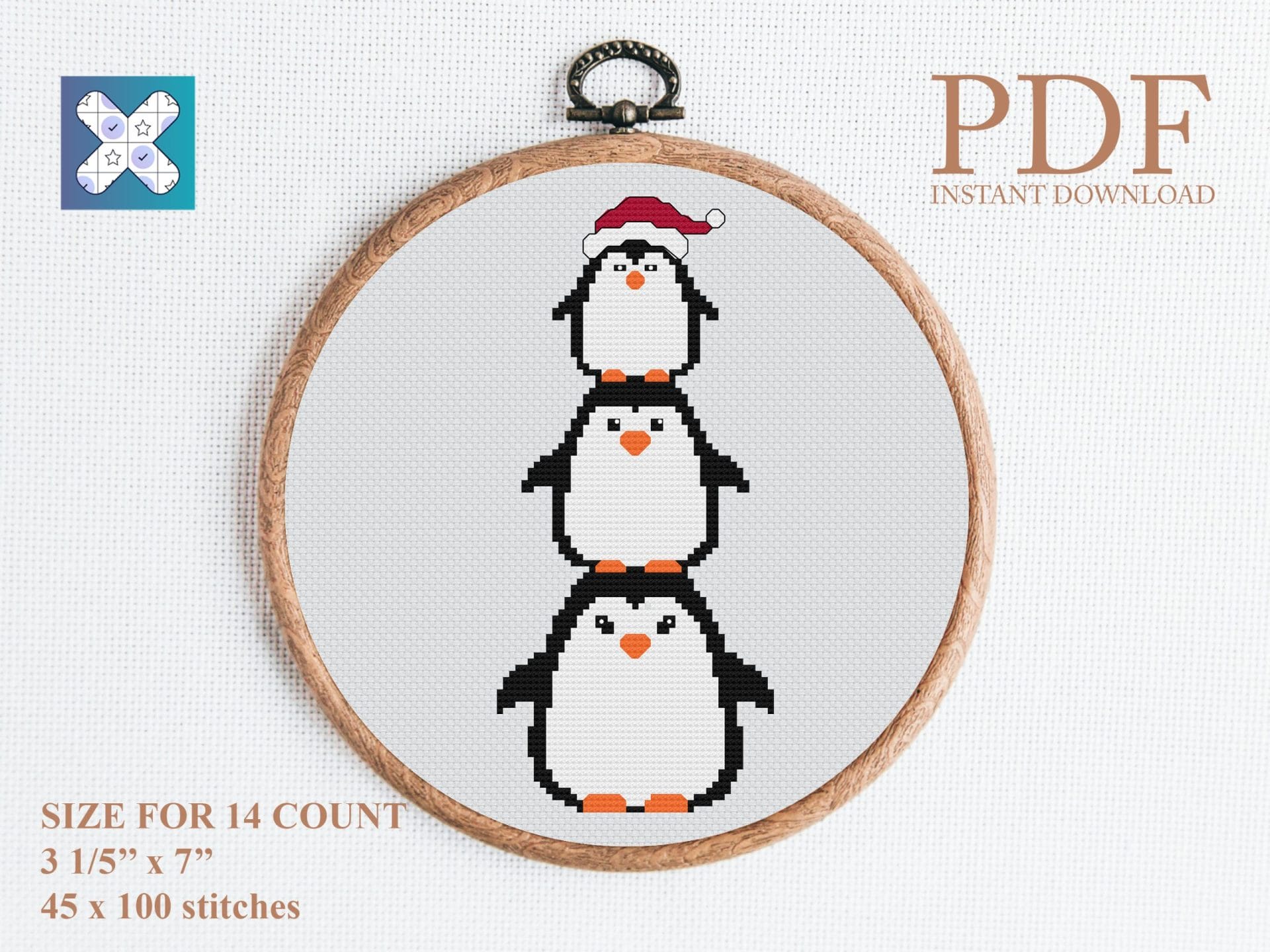 Christmas Cross Stitch Advent Calendar - Crealandia