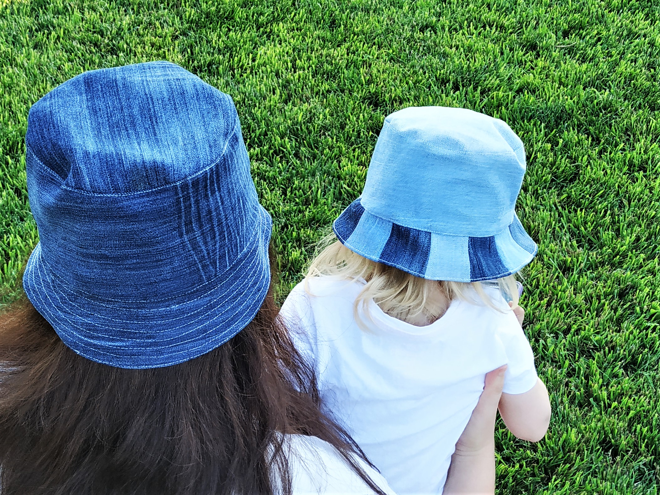 Upcycled Denim Reversible Bucket Hat - Sew Crafty Crochet