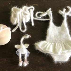 Newborn ballerina photo prop set Newborn girl photoshoot outfit