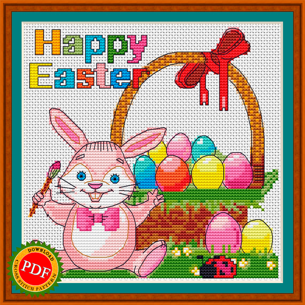 シーグラスアート『 Happy Easter•*¨*•.¸♬︎』 おおつか せいか .•*。＊ イラスト シーグラスアート | うさ