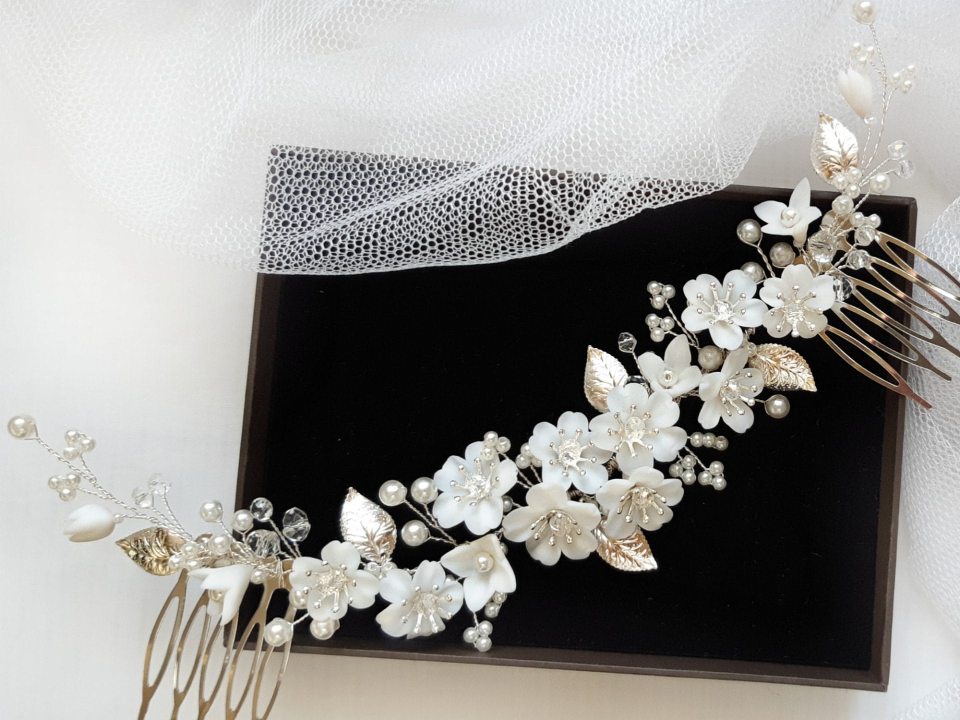 JASMINE | Floral Wedding Hair Comb