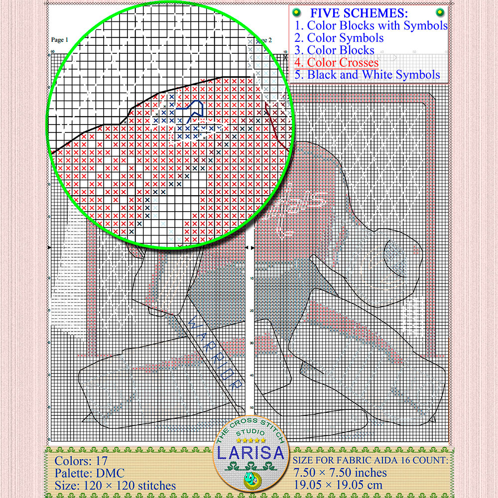 Goalie Cross Stitch Pattern | Goaltender | Hockey Goalie 9 Hockey