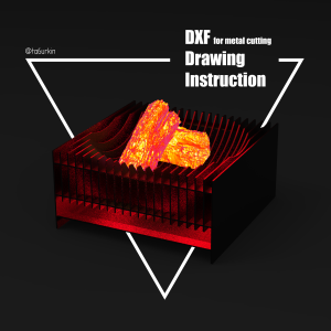 Steel Sheet Metal Drawings Plans Pattern Template Fire Pit 2 Project Sculpture (dxf, PDF)