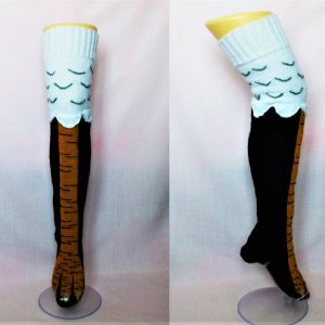 Inicio 927 Chicken leg sock pattern, Thigh high sock pattern, Thanksgiving knitting pattern