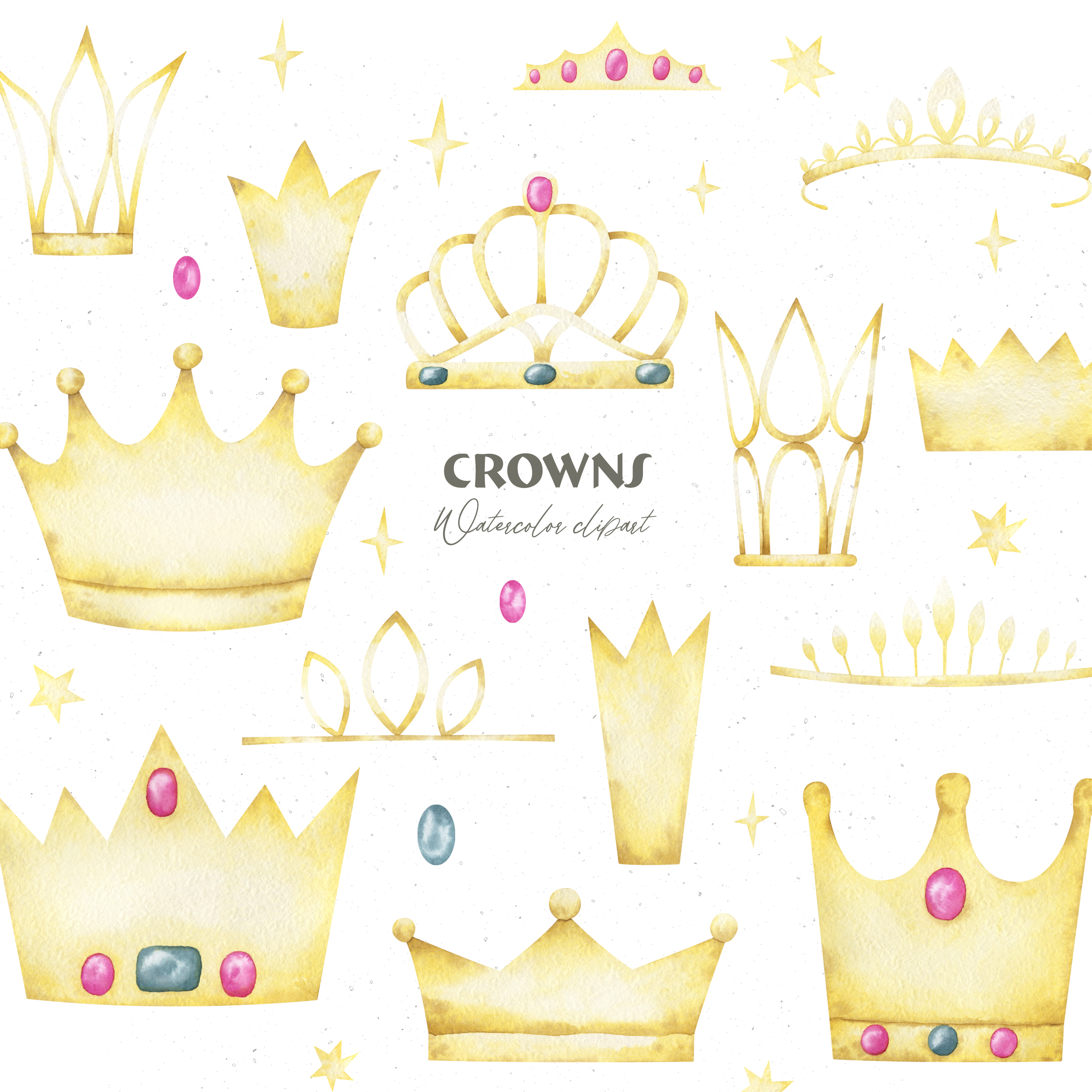 Watercolor crown