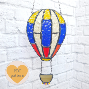 Handmade Marketplace 562 Stained glass pattern air balloon
