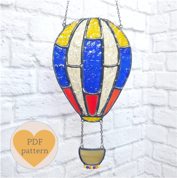Stained glass pattern air balloon