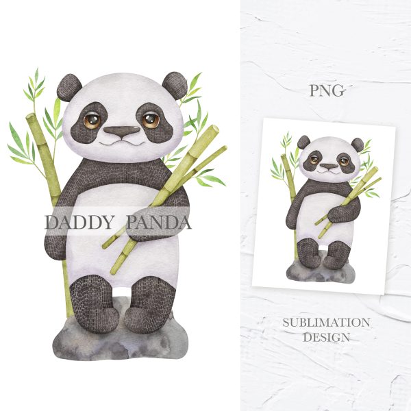 Watercolor panda
