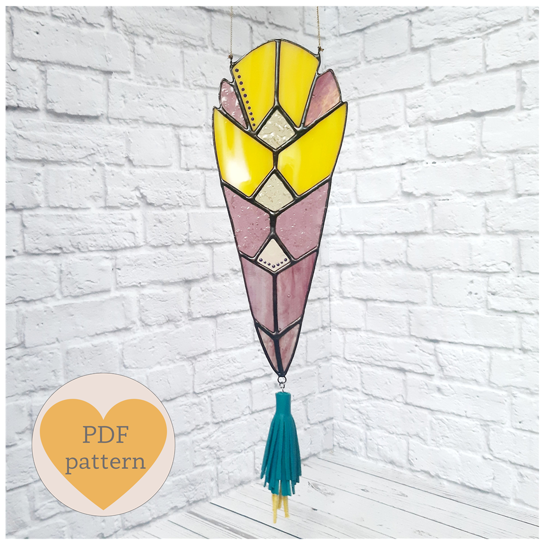 Boho Mushroom Suncatcher Decal