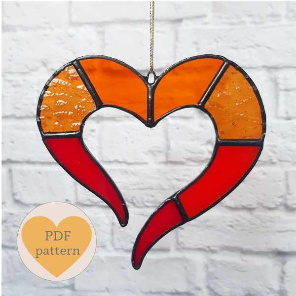 Stained glass open heart