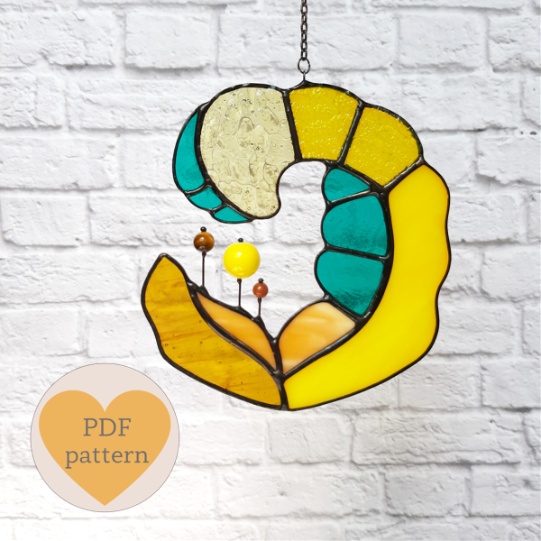 Stained glass fairy flower
