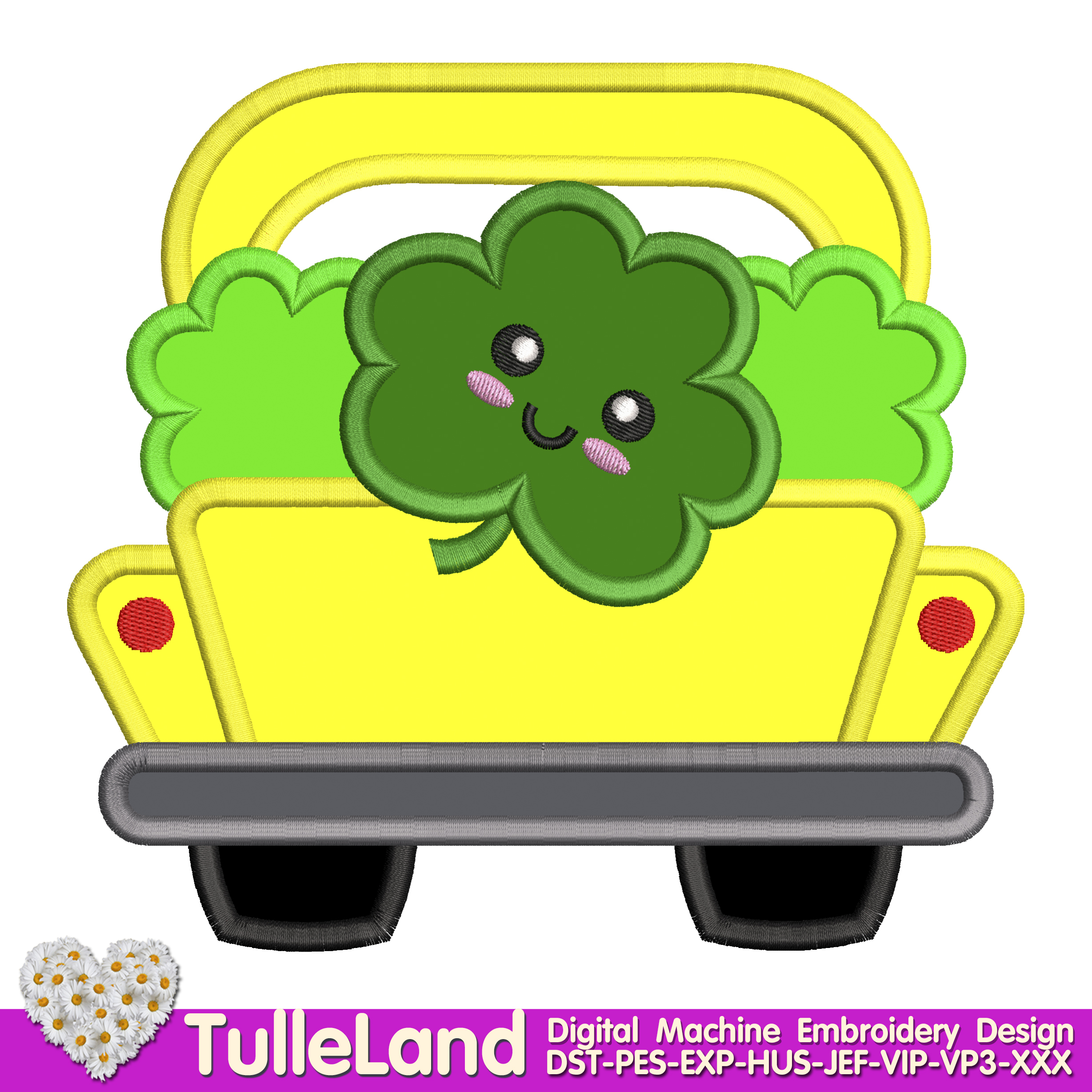 St Patrick Day Truck Shamrock Machine embroidery design 1 St Patrick Day Truck Shamrock Machine embroidery design