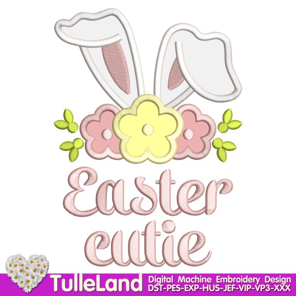Easter bunny Baby Machine embroidery design