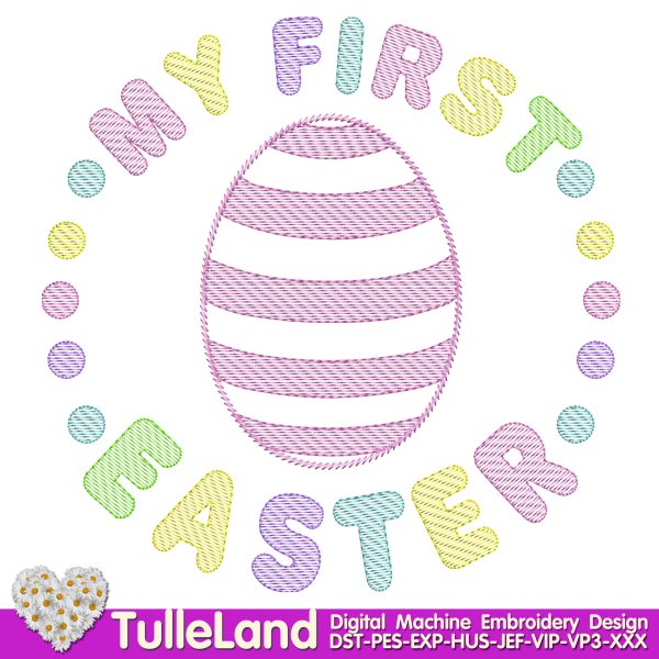 My 1st Easter Baby Machine embroidery design