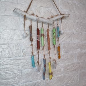 Driftwood Wind chimes diy, Wall Hanging, Mobile Garland