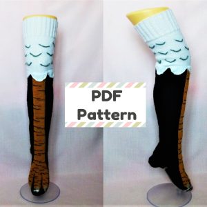 Inicio 926 Chicken leg sock pattern, Thigh high sock pattern, Thanksgiving knitting pattern