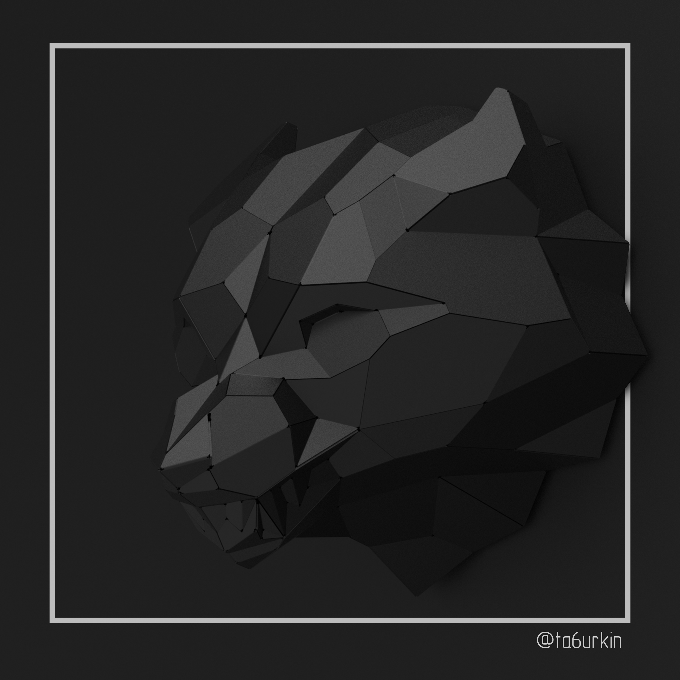 Welding Project Plans Drawings Wolf Head (DXF, PDF) 4 Welding Project Plans Drawings Wolf Head (DXF, PDF) - Image 4