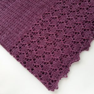 Textured Shawl Knitting Pattern for 4-ply yarn Simple design