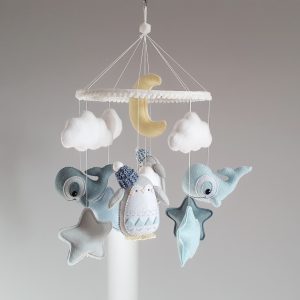 Whale ocean mobile