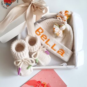 Personalized baby shower gift set girl Pregnant daughter gift