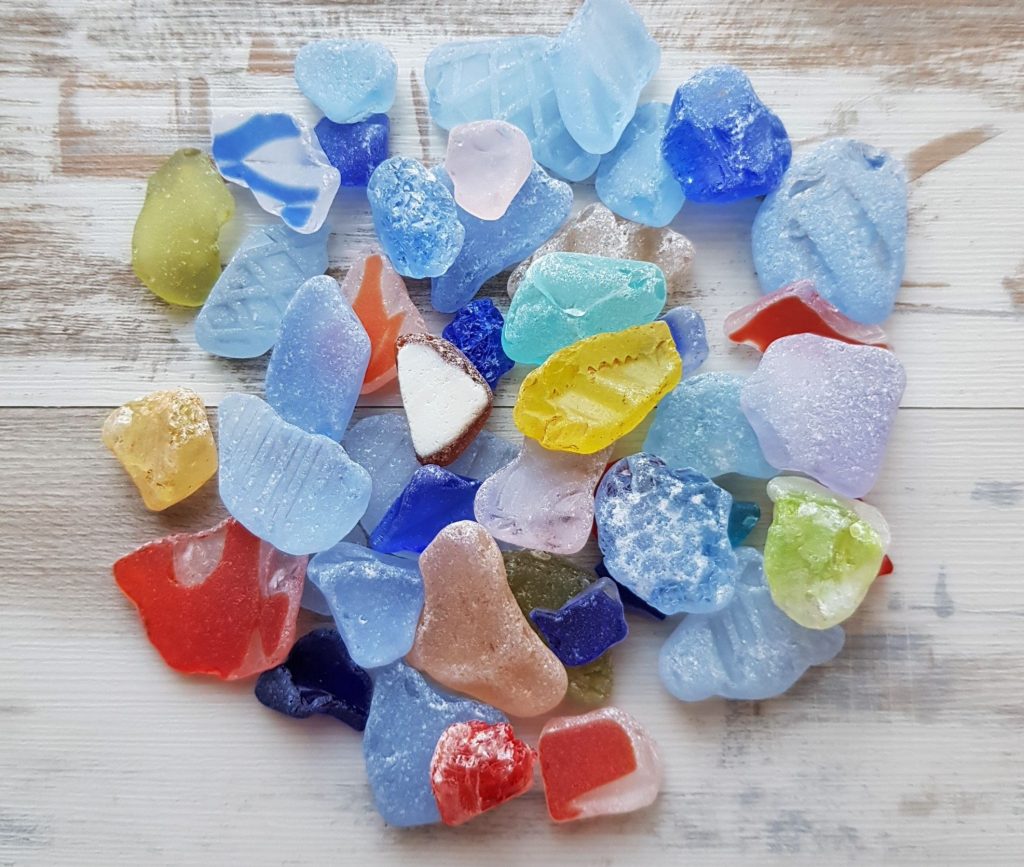 40 Sea Glass Smalls Genuine Sea Glass Gems for Crafting Mixed Colours 