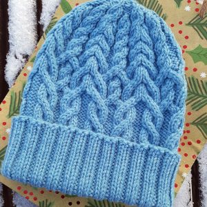 Cable Hat Knitting Pattern Knit Winter Beanie 1 adult size