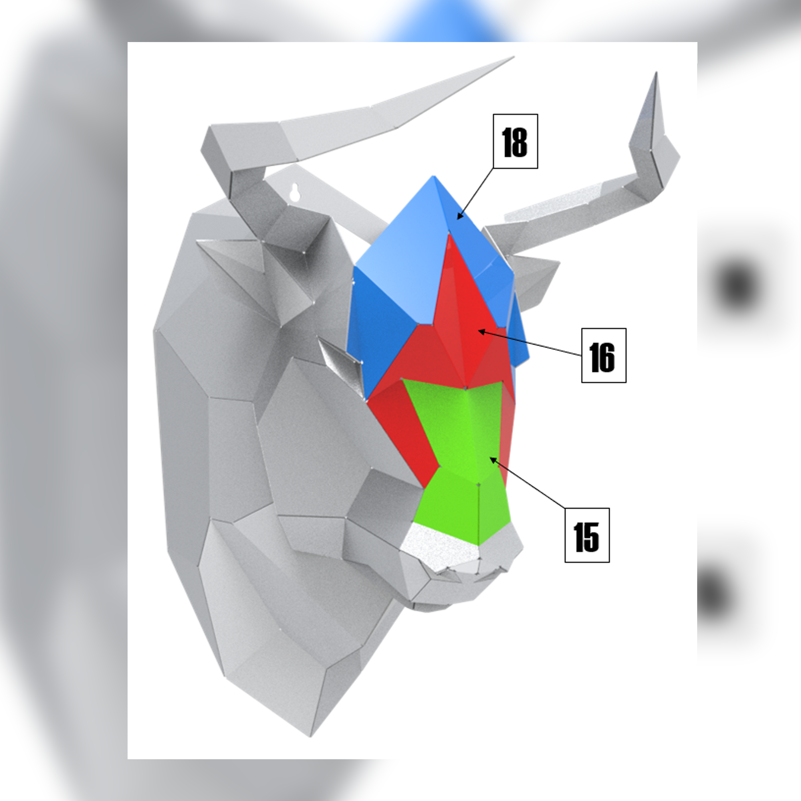 Welding ProjectPlans Drawings Bull Head (v1) (DXF, PDF) 4 Welding ProjectPlans Drawings Bull Head (v1) (DXF, PDF) - Image 4