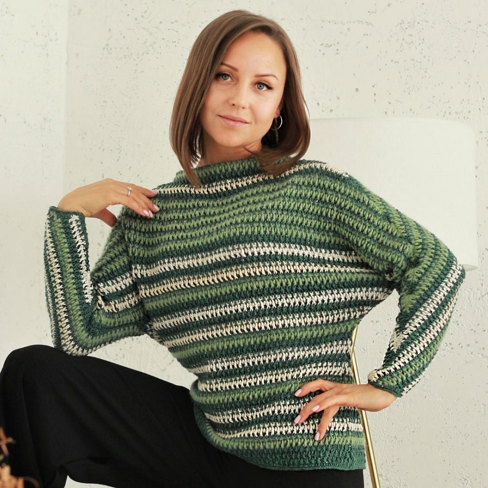 Crochet woman sweater Hope pattern 1 crochet woman sweater