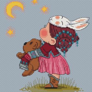 girl cross stitch