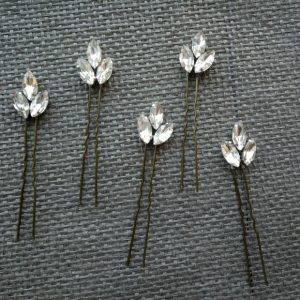 Bridal hair pins Set Crystal rhinestone Bridal hair jewelry
