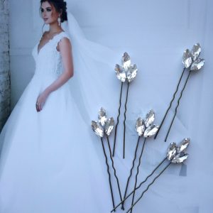 Bridal hair pins Set Crystal rhinestone Bridal hair jewelry