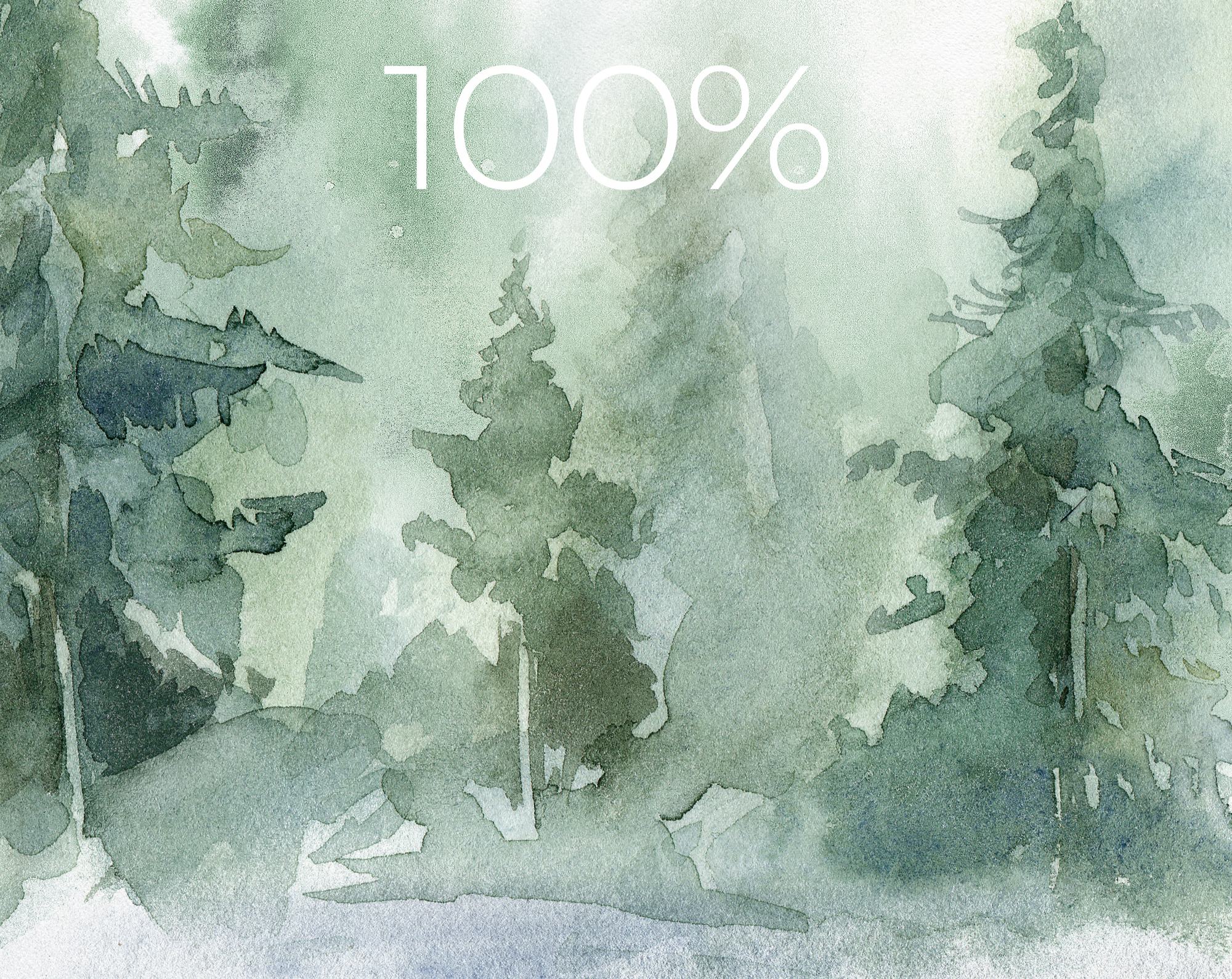 Watercolor Forest Landscapes Tree Clipart PNG 3 Watercolor forest landscape