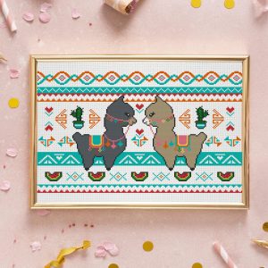Lama embroidery