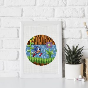Sonic cross stitch