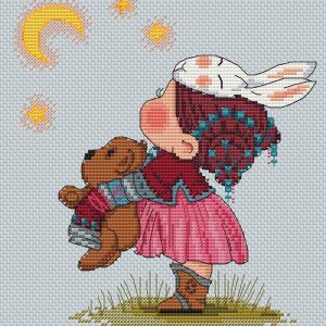 girl cross stitch