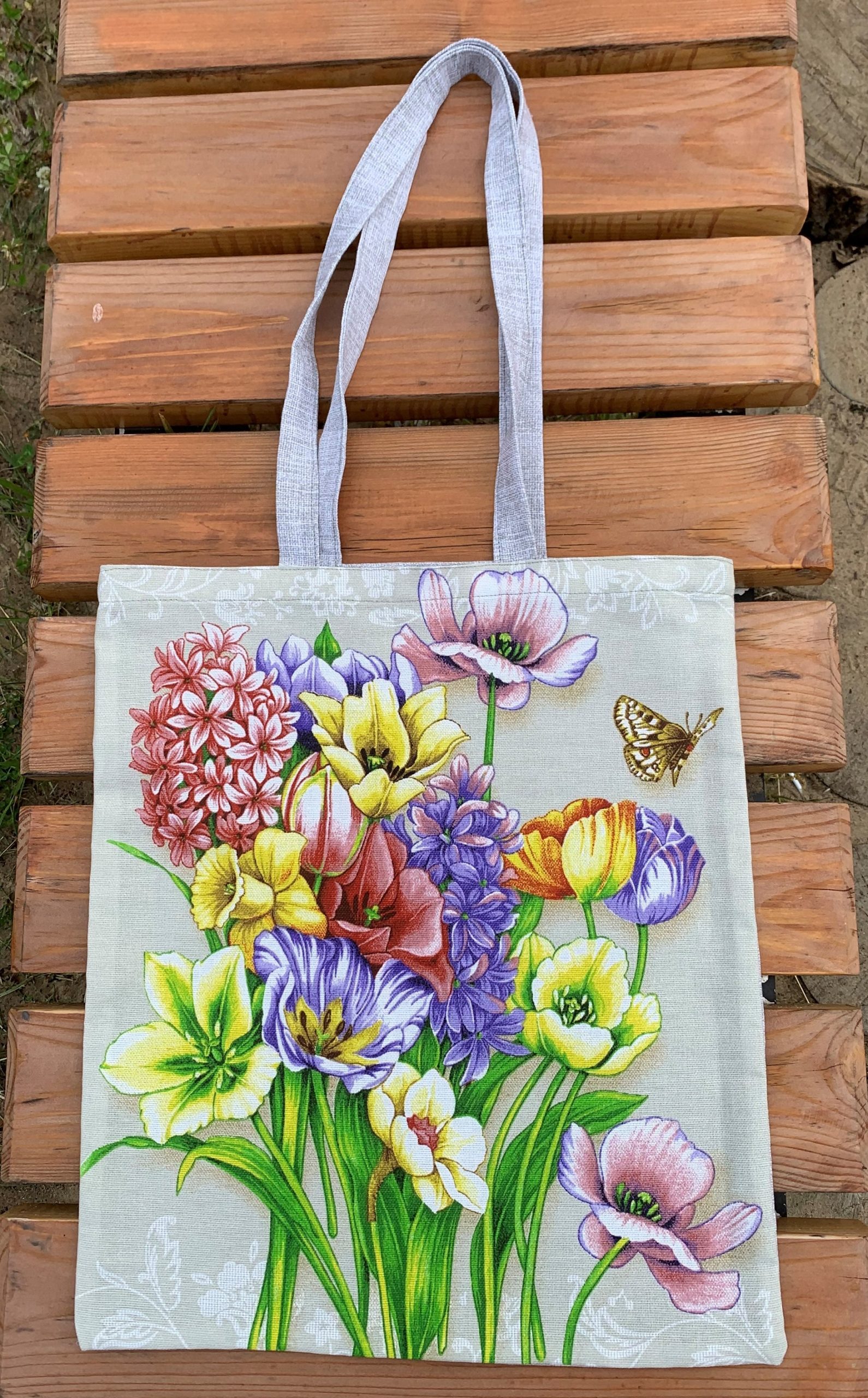 Strong reusable tote bag, eco-friendly cotton canvas bag 2