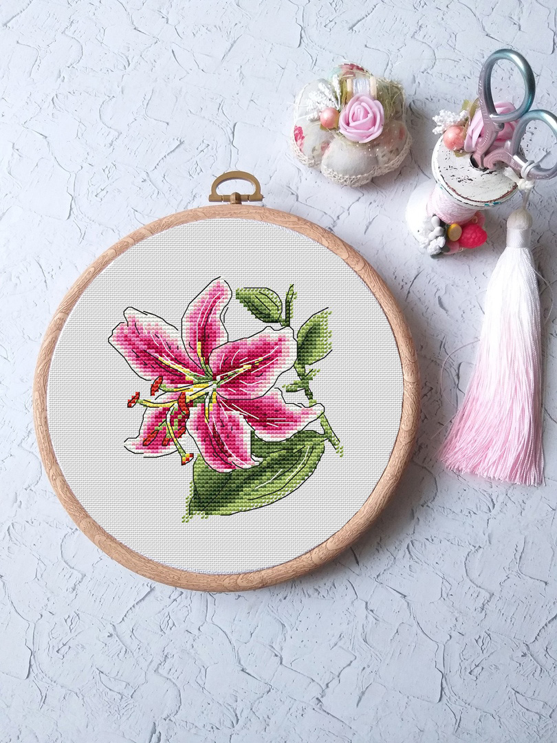 May Floral Embroidery Pattern // Lily Embroidery Pattern // DIY