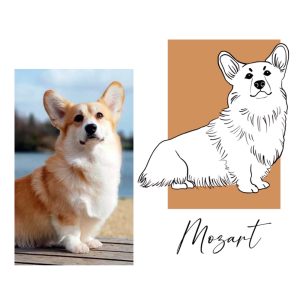 Custom pets portrait, png illustration,memory of your pet