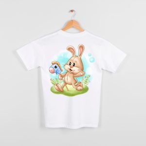 Cute baby rabbit, digital illustration, sublimation design