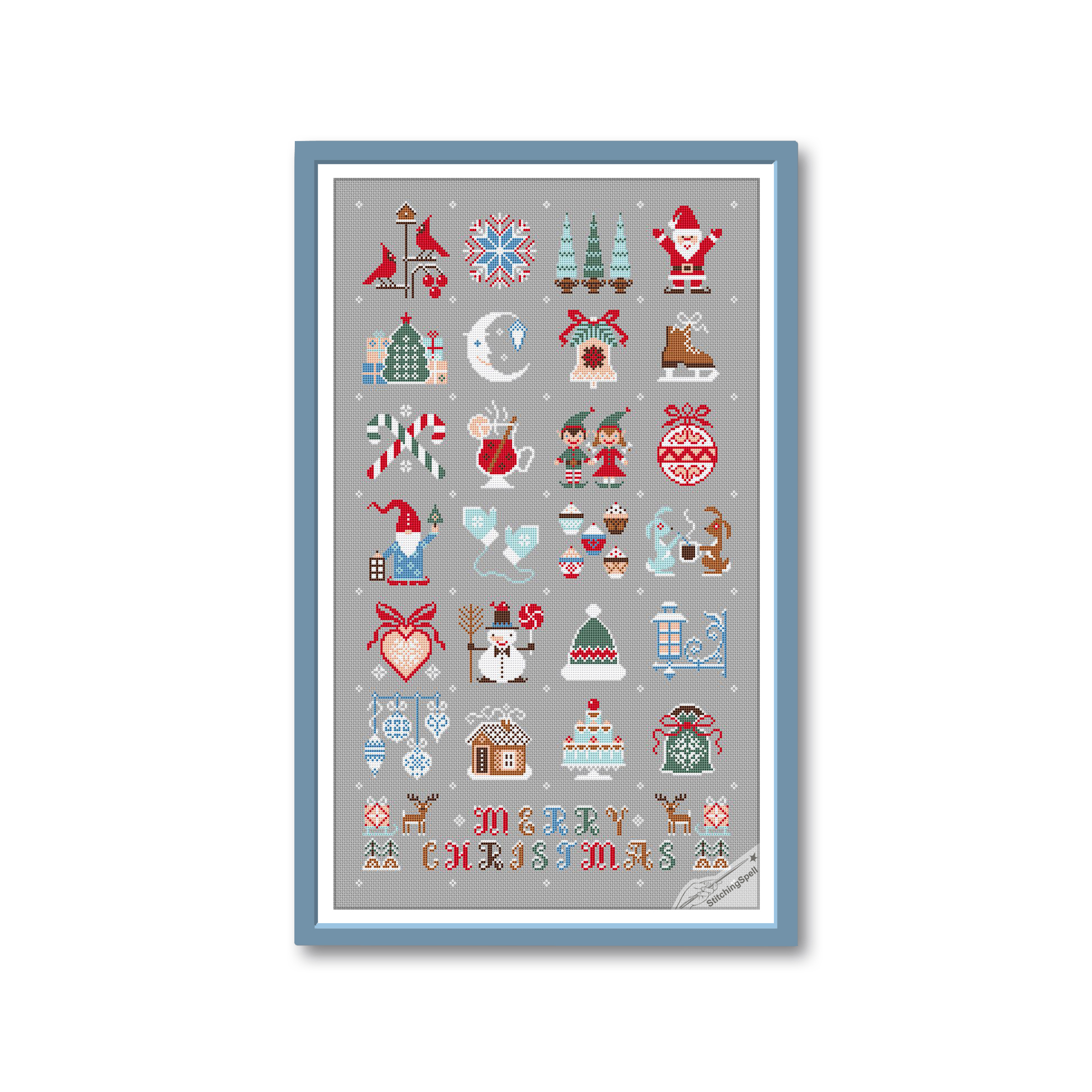 Christmas Cross Stitch Advent Calendar - Crealandia
