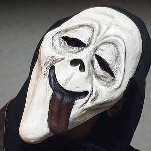 Wazzap mask Stoned Killer Mask Wazzup Wazzaaap Killer Devil mask Halloween Scary Movie Dead by daylight Viper Killer DBD mask wearable